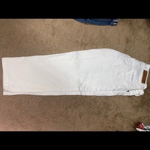 Seven for all mankind crop jeans white